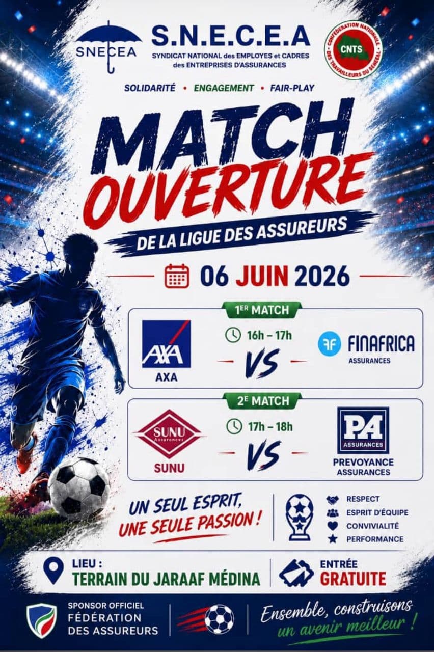 Cérémonie d’Ouverture de la Ligue des Assureurs 2026 – Tournoi Feu Amdy Moustapha DIALLO